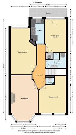 Floorplan - Caan van Necklaan 204, 2281 BR Rijswijk